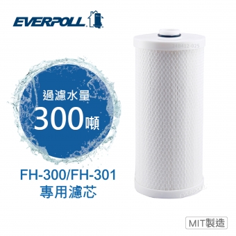 EVERPOLL傳家寶全戶濾淨FH-300專用替換濾心(FH-030/FH030)★適用FH300/FH301★除餘氯及鉛等無機化合物及重金屬