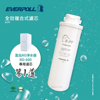 EVERPOLL  RO-600/RO600 │專用第一道全效複合式濾心/濾芯 R-PP│2入組│直輸式/簡易型 RO逆滲透/純水機│適用RO500/RO-500