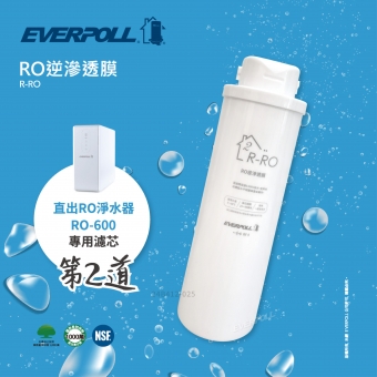 EVERPOLL  RO-600/RO600 │專用第二道RO逆滲透膜濾心/濾芯R-RO│直輸式/簡易型 RO逆滲透/純水機│適用RO500/RO-500